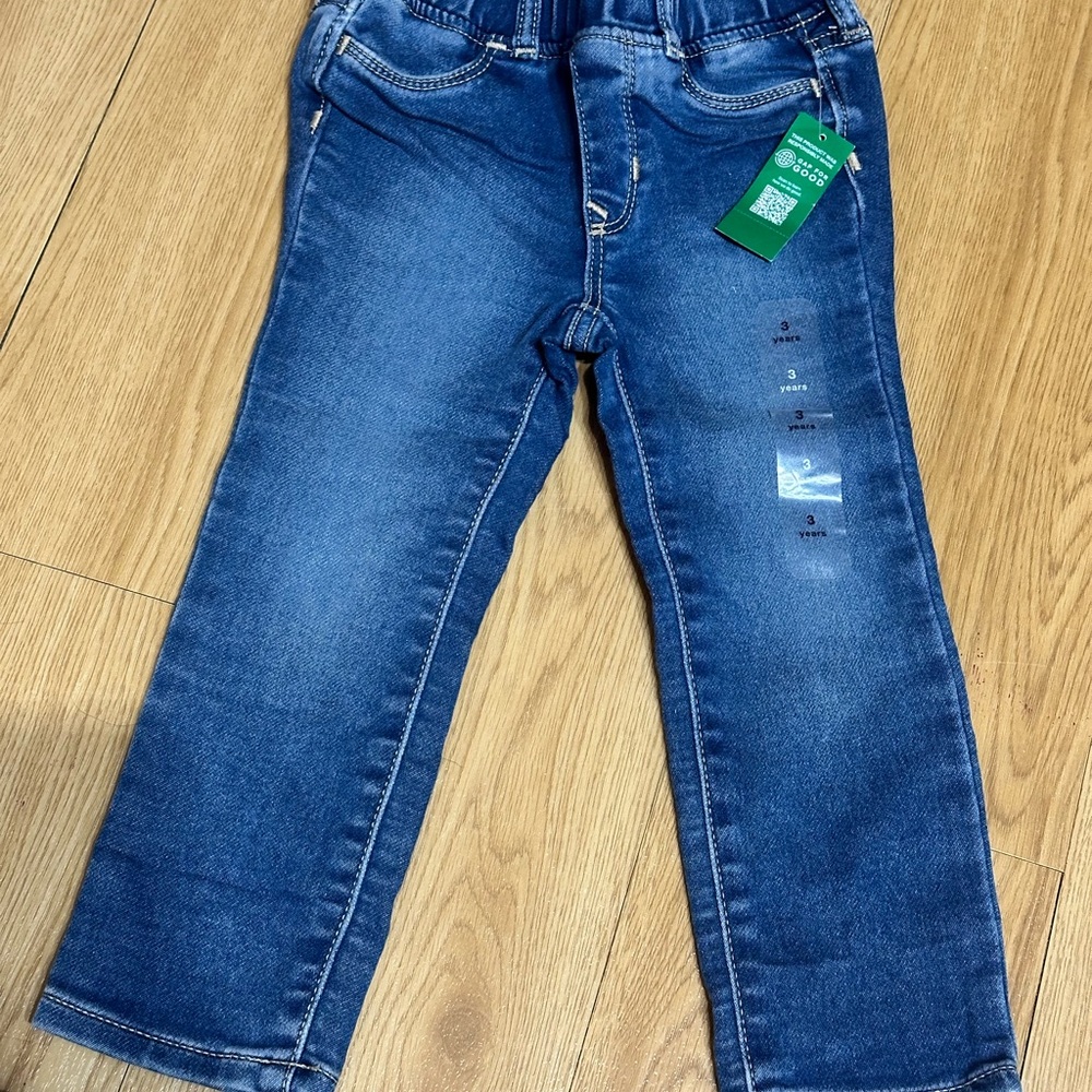 Stylish Blue Denim Jeans gap size 3 toddler new with tags